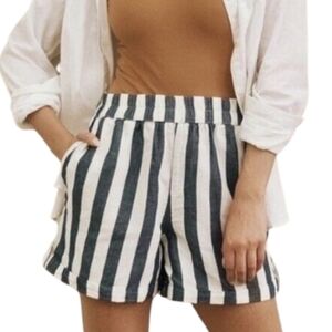 Pact Mariner Stripe Rhea Shorts Sustainable Nautica Women S Preppy New With Tags